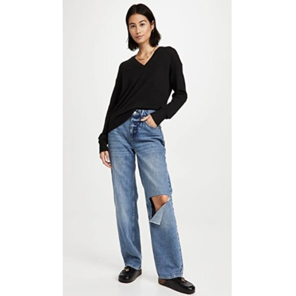 NWT Theory Easy Pullover Cashmere Sweater Size P
